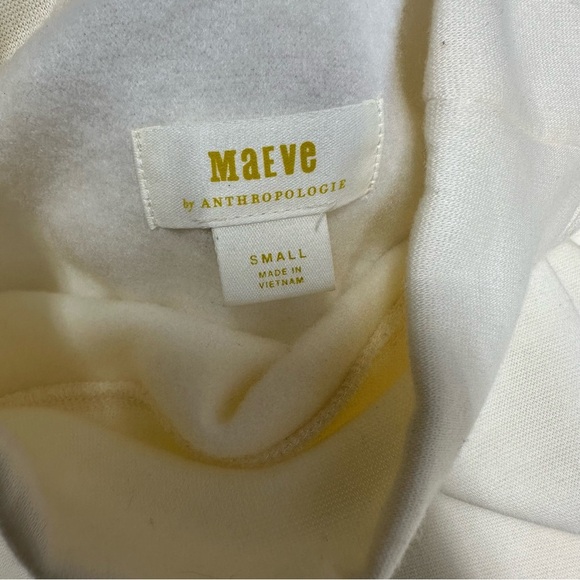 Anthropologie Maeve Cream funnel neck sweater size Small - Picture 6 of 10